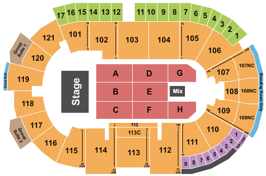 Fishers Event Center MercyMe Seating Chart